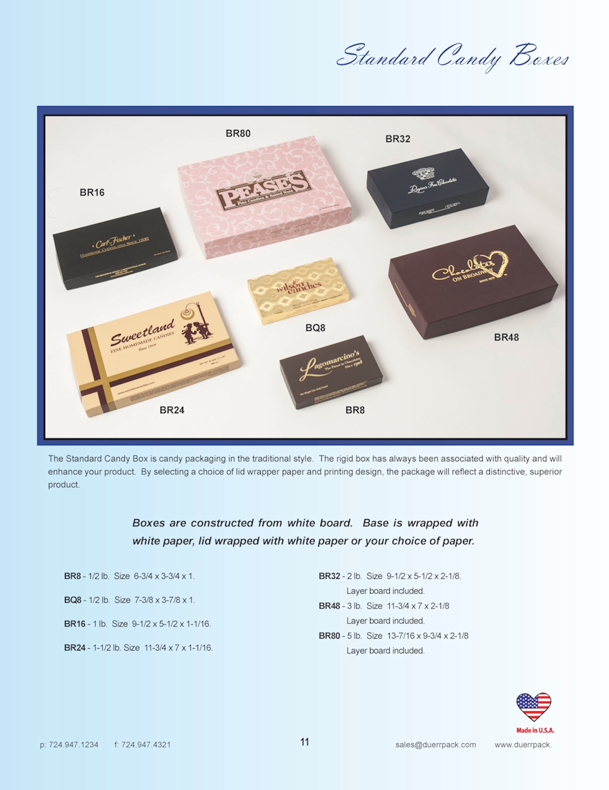 Standard Candy Boxes Standard Candy Boxes